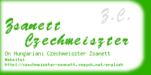 zsanett czechmeiszter business card